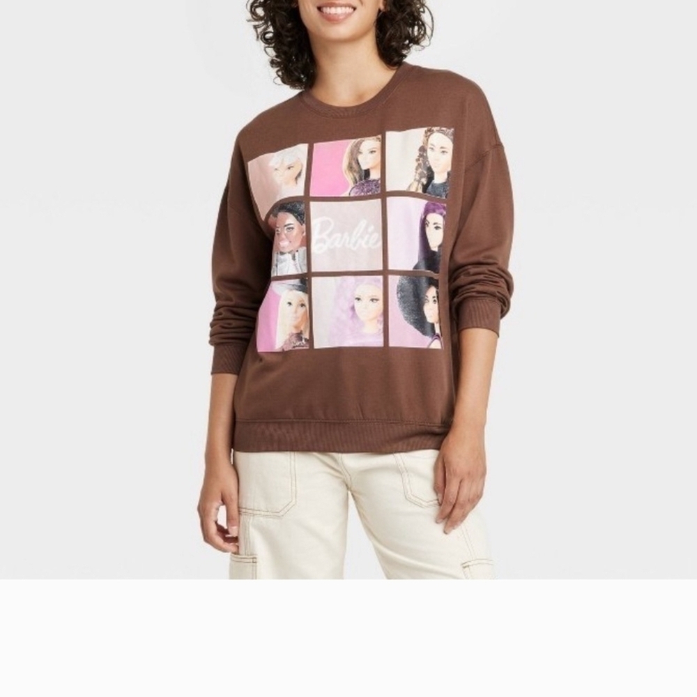 Hybrid Apparel Brown Barbie Graphic Women's Sweater